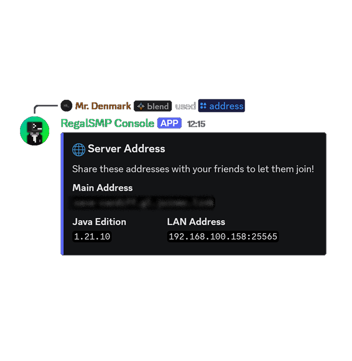 /address embed