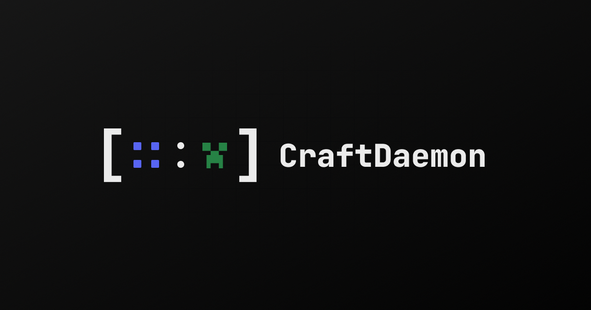 CraftDaemon - Lightweight Discord Control Panel For Minecraft Servers